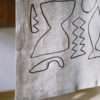Linen Table Runner | Crayon Drawing - Image 3