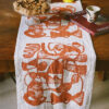 Linen Table Runner | Ink Painting