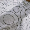 Linen Table Runner | Crayon Drawing - Image 4