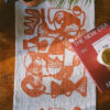 Linen Table Runner | Ink Painting - Image 3
