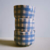 Tea Ceremony Cup | Blue Checked - Image 3