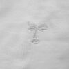 White Heavyweight T-shirt | Face Embroidery - Image 3