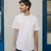 White Heavyweight T-shirt | Face Embroidery