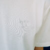 White Heavyweight T-shirt | Face Embroidery - Image 2