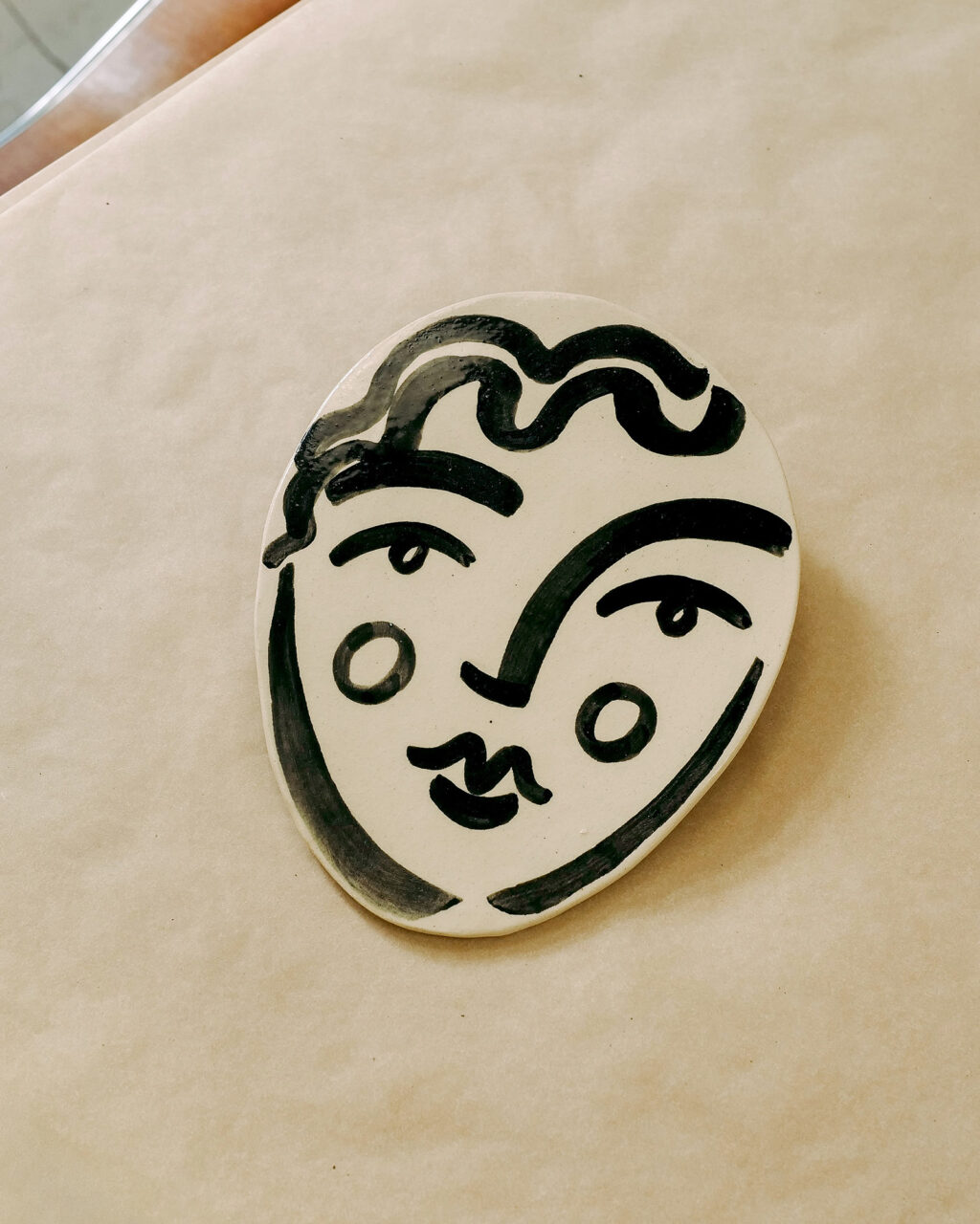 Hand-painted Ceramic Wall Mask - Image 2