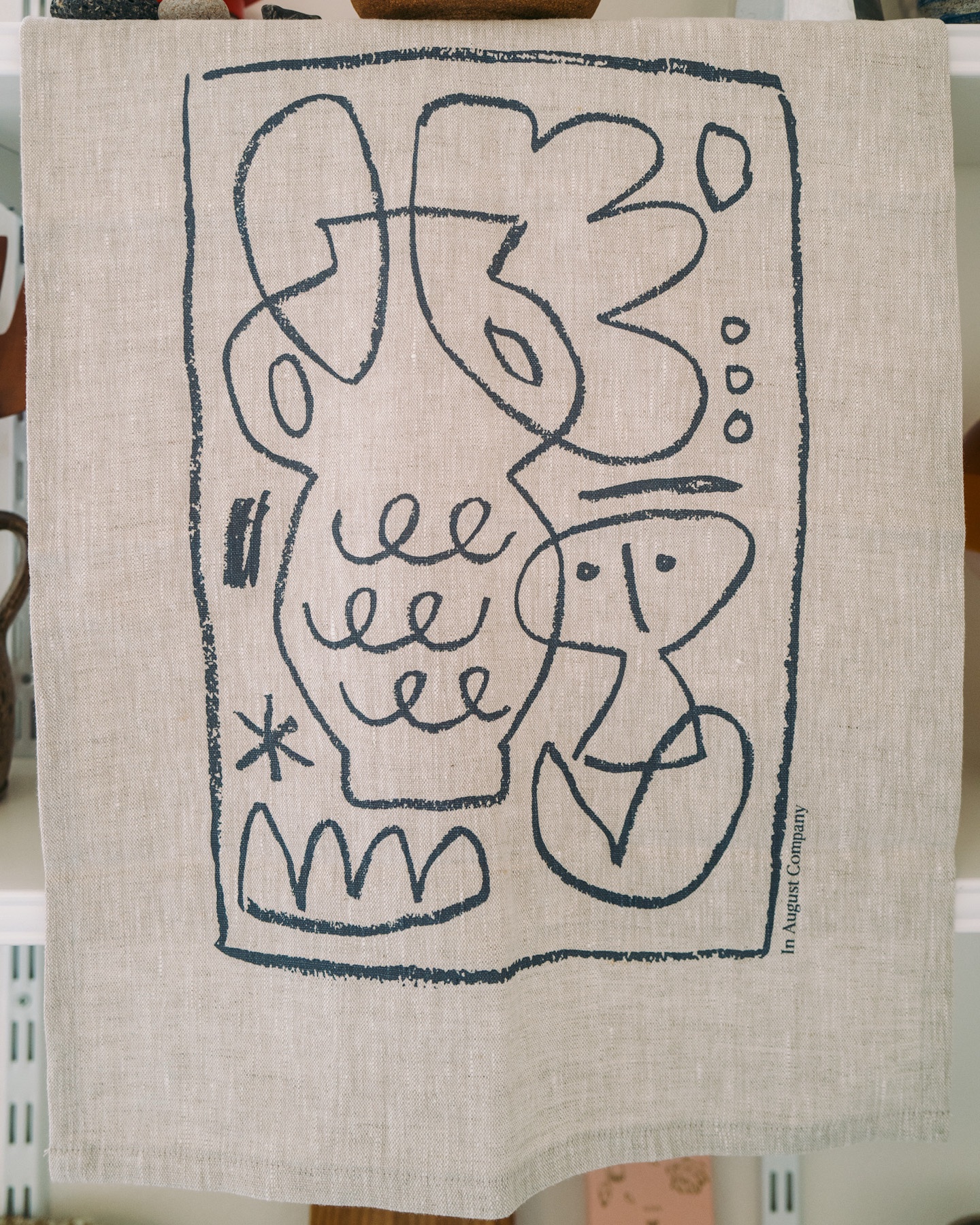 Printed Linen Tea Towel