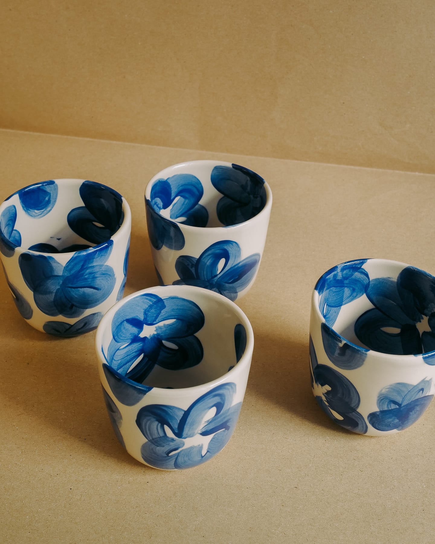 Sample Sale Medium Cup | Blue Flowers - Image 2